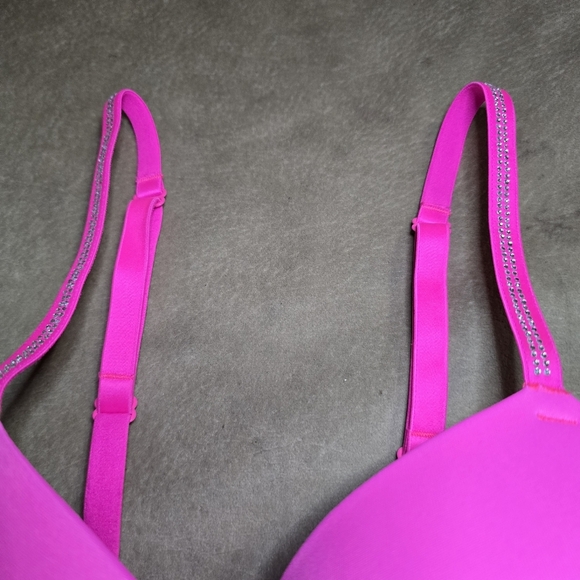 Victoria Secret PINK Bling Wear Everywhere Super Push Up Bra Size 36C - Picture 11 of 11